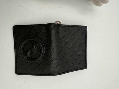 GUCCI GG BLONDIE Black Compact Wallet