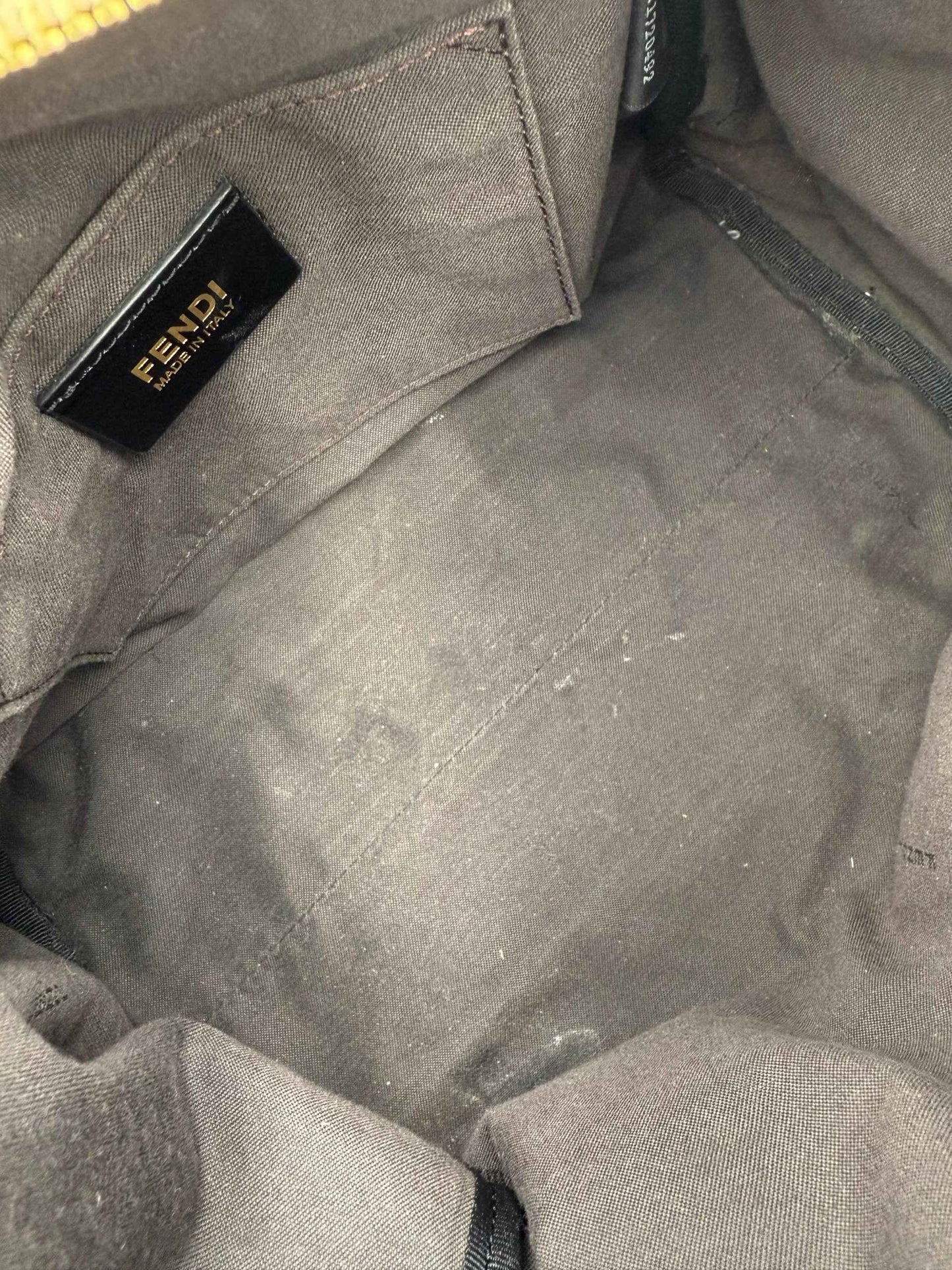 FENDI FF Canvas Fiori Handbag