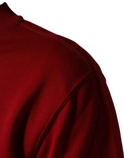 Red Cotton DG Logo Jersey Sweatshirt Sweater