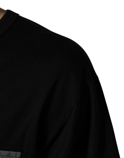 Black Camouflage Pocket Oversized T-shirt