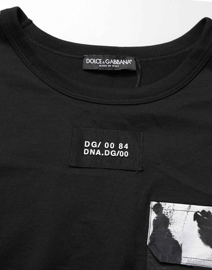 Black Camouflage Pocket Oversized T-shirt
