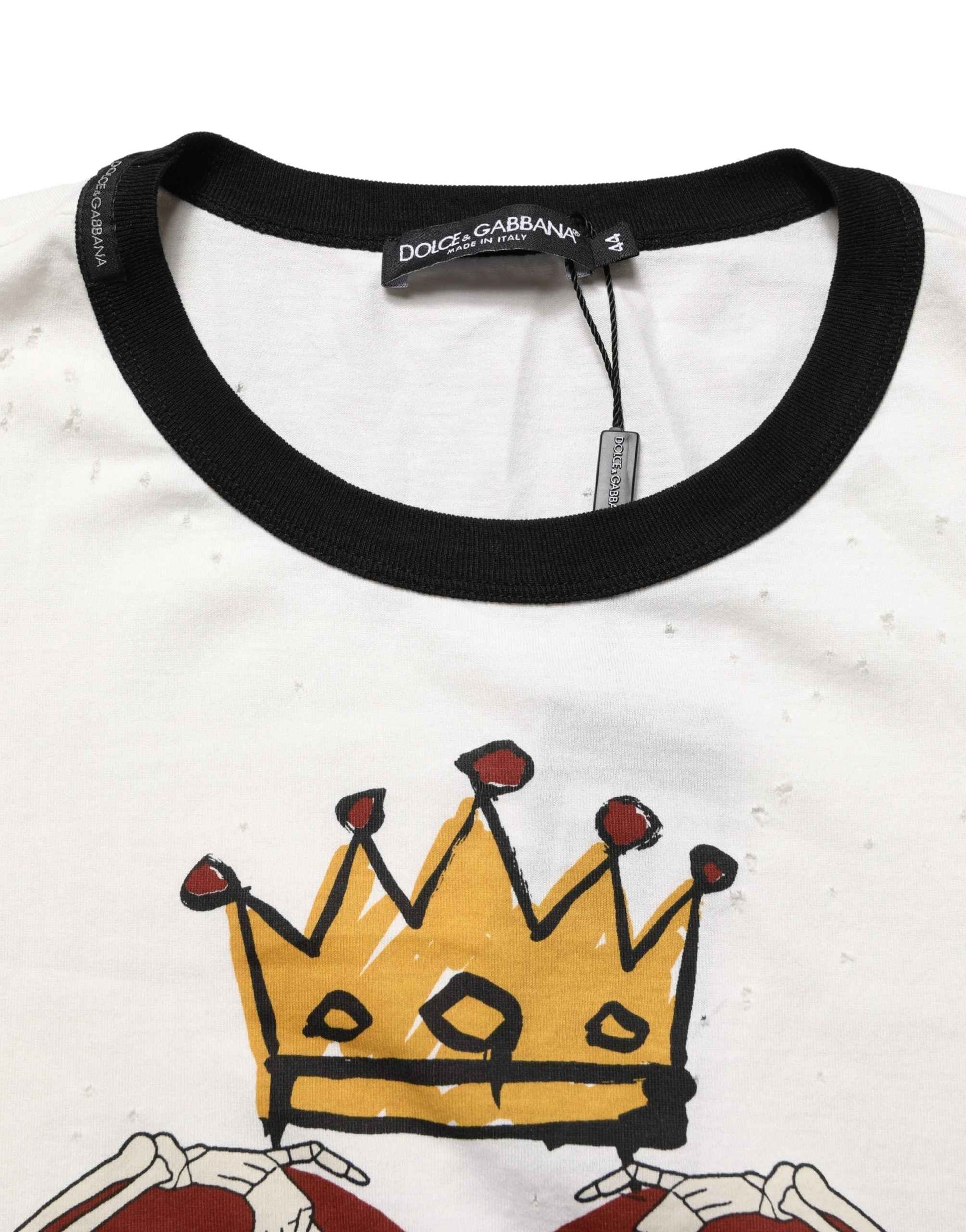 White King Of Love Print Cotton Men Jersey T-shirt