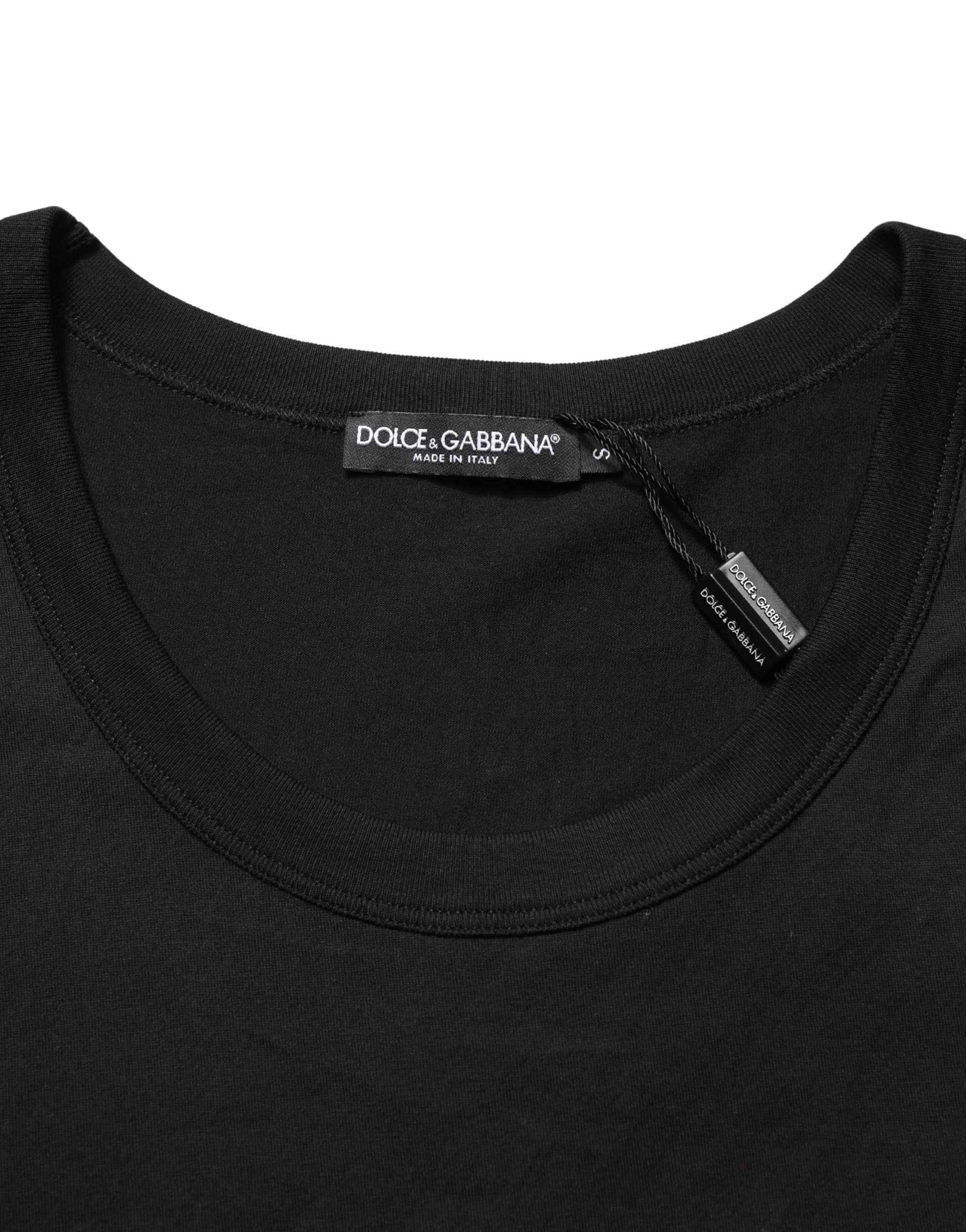 Black Cotton Sleeveless Men Tank Top T-shirt