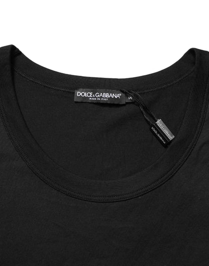 Black Cotton Sleeveless Men Tank Top T-shirt