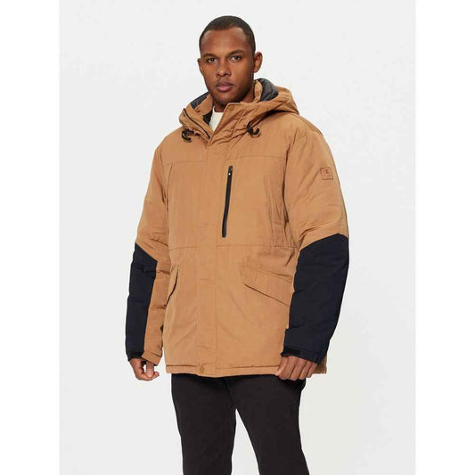 Brown Polyester Parka