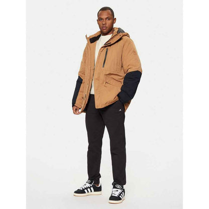 Brown Polyester Parka