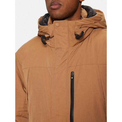 Brown Polyester Parka