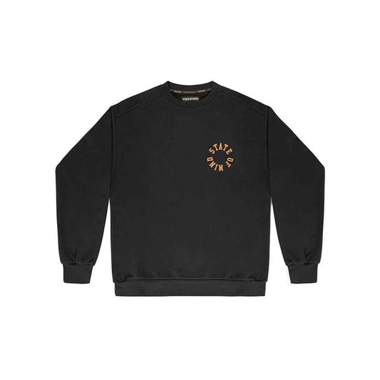 Black Cotton Sweatshirt