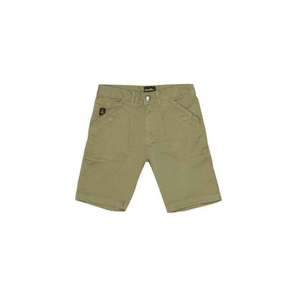 Green Cotton Bermuda Shorts