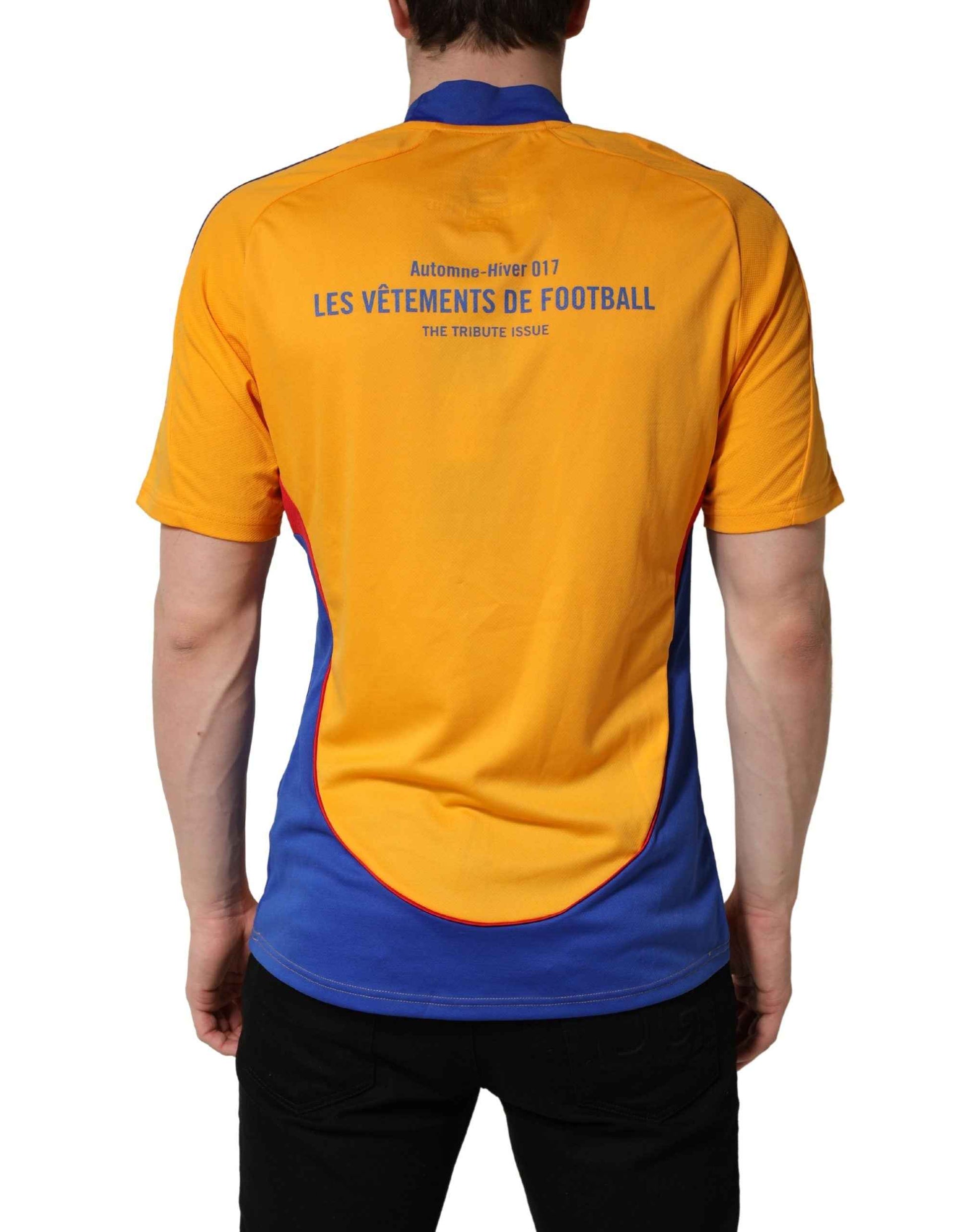 Yellow Polyester Balenciagoal CrewNeck Jersey T-shirt