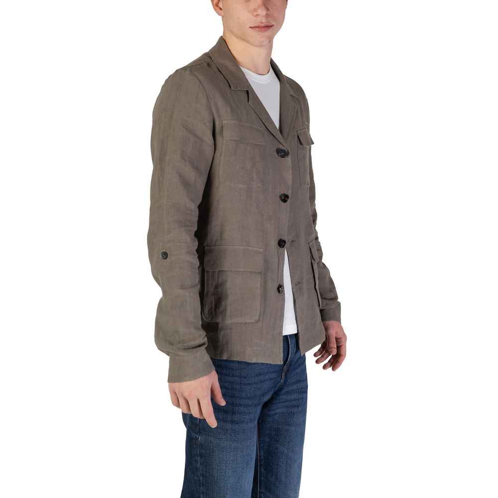 Green Linen Blazer