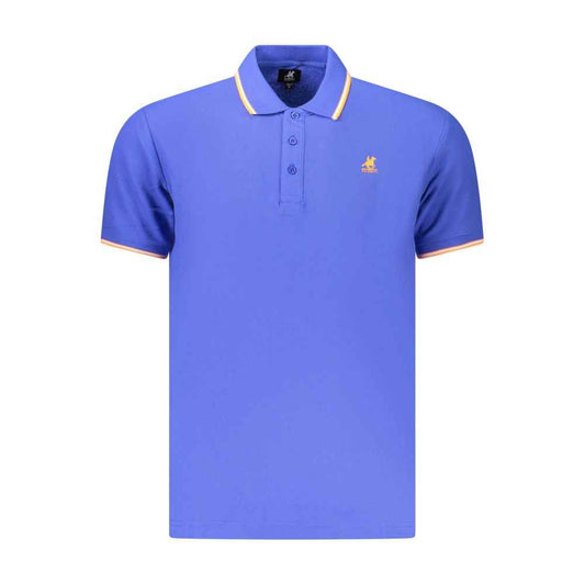 Blue Cotton Men's Polo