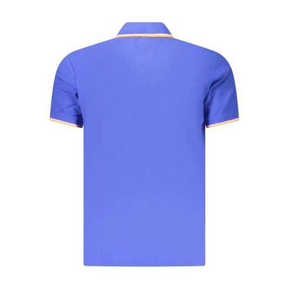 Blue Cotton Men's Polo