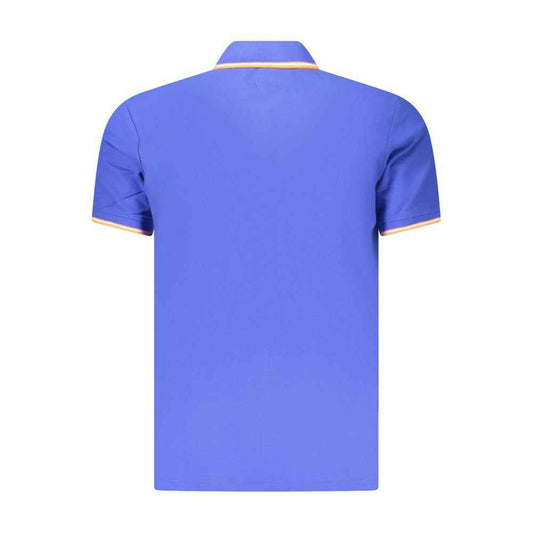 Blue Cotton Men's Polo