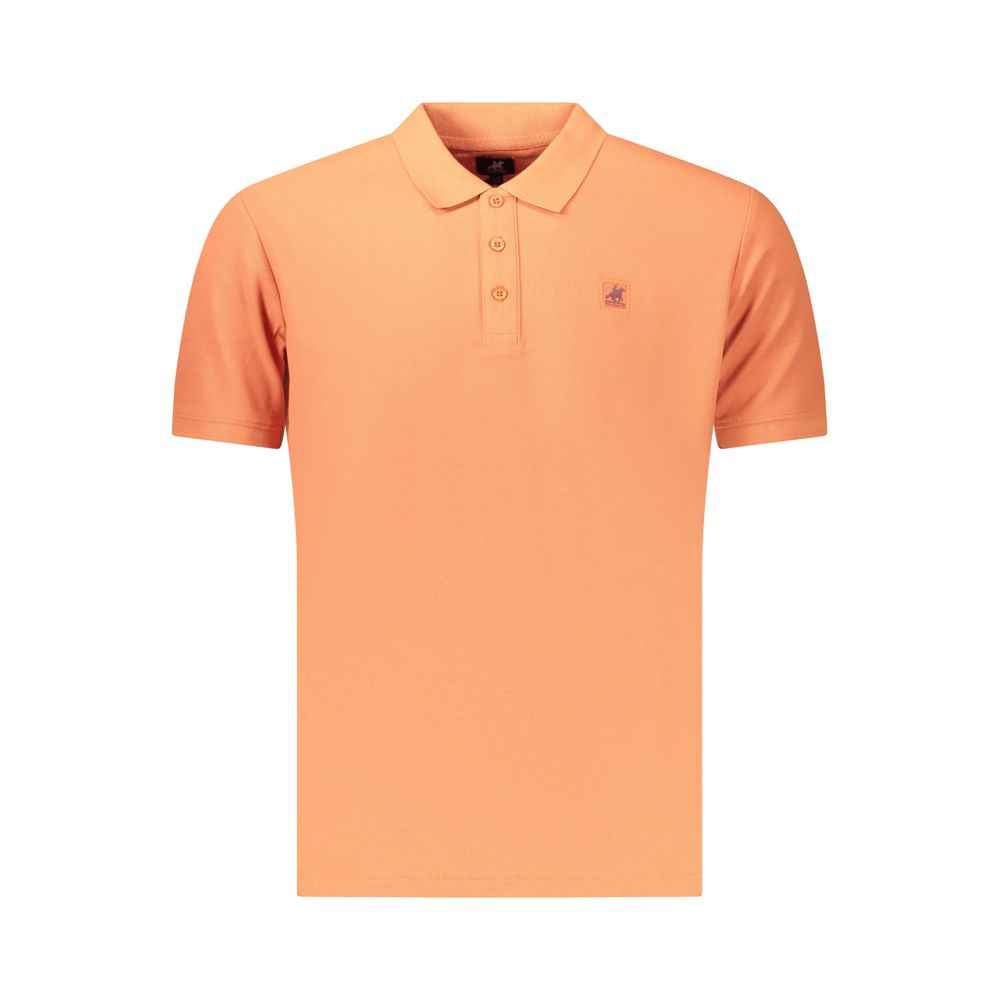 Orange Cotton Men's Polo Shirt