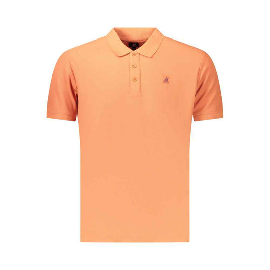 Orange Cotton Men's Polo Shirt