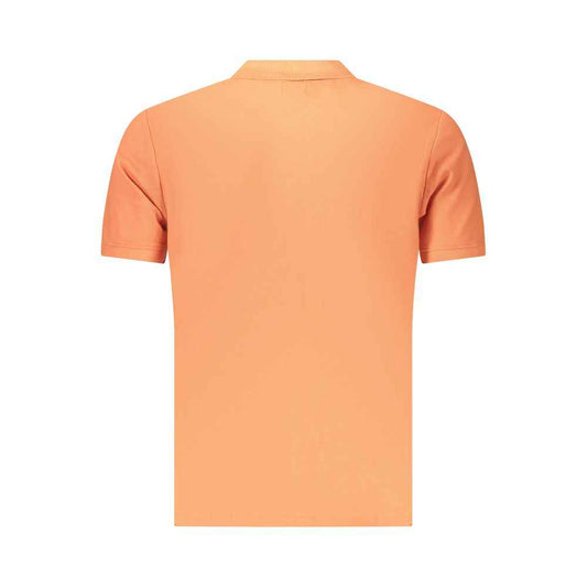 Orange Cotton Men's Polo Shirt