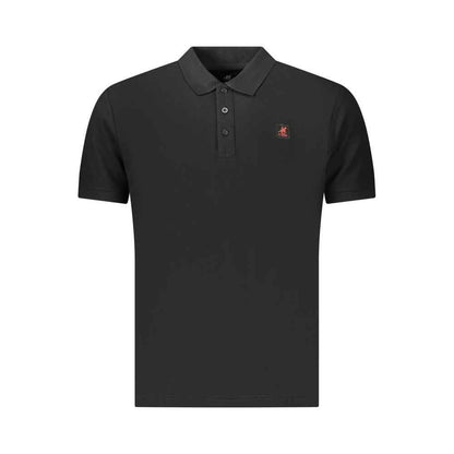 Black Cotton Men's Polo Shirt