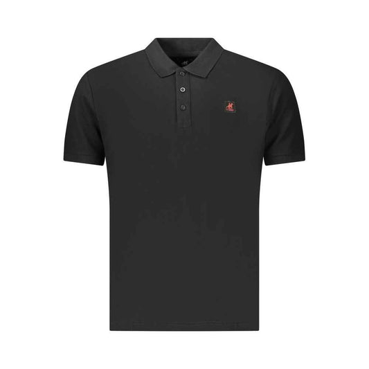 Black Cotton Men's Polo Shirt