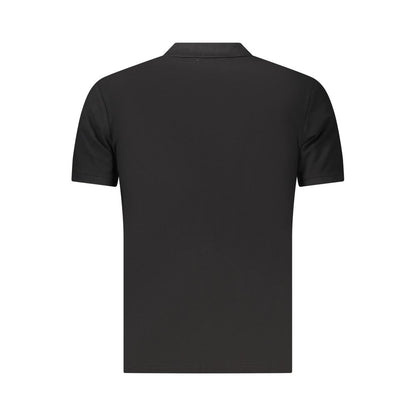 Black Cotton Men's Polo Shirt