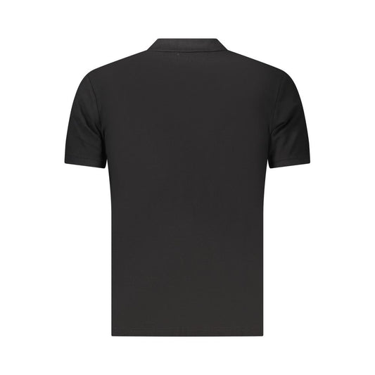 Black Cotton Men's Polo Shirt