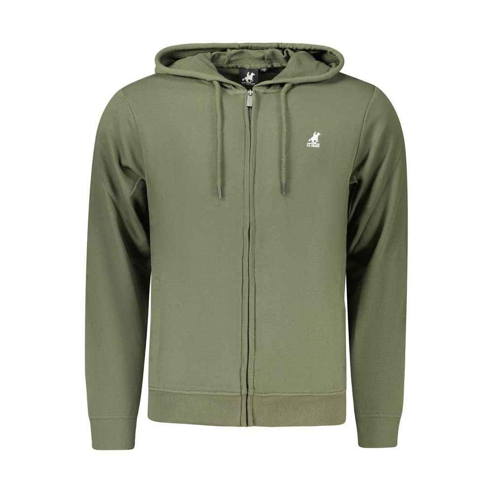 Green Cotton Men's Hoodie