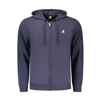 Blue Cotton Mens Hoodie