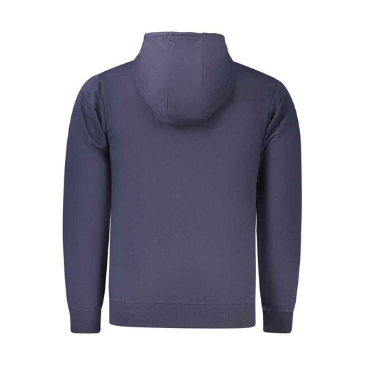Blue Cotton Mens Hoodie
