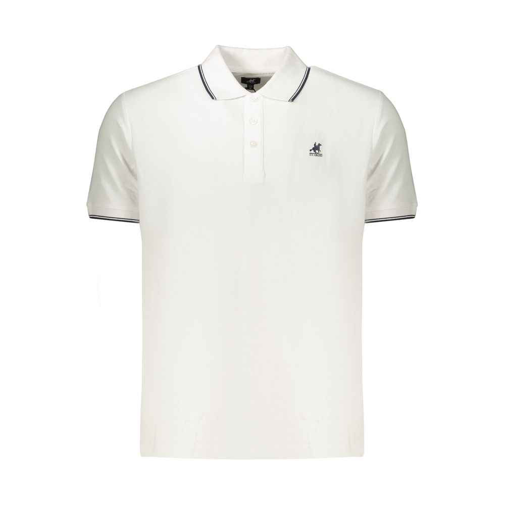 White Cotton Men's Polo Shirt