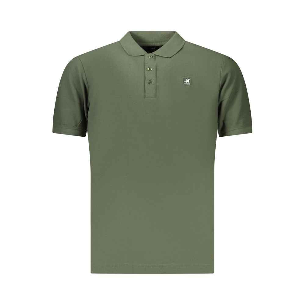 Green Cotton Men's Polo Shirt