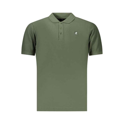 Green Cotton Men's Polo Shirt