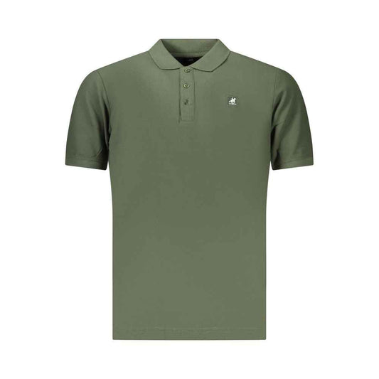 Green Cotton Men's Polo Shirt
