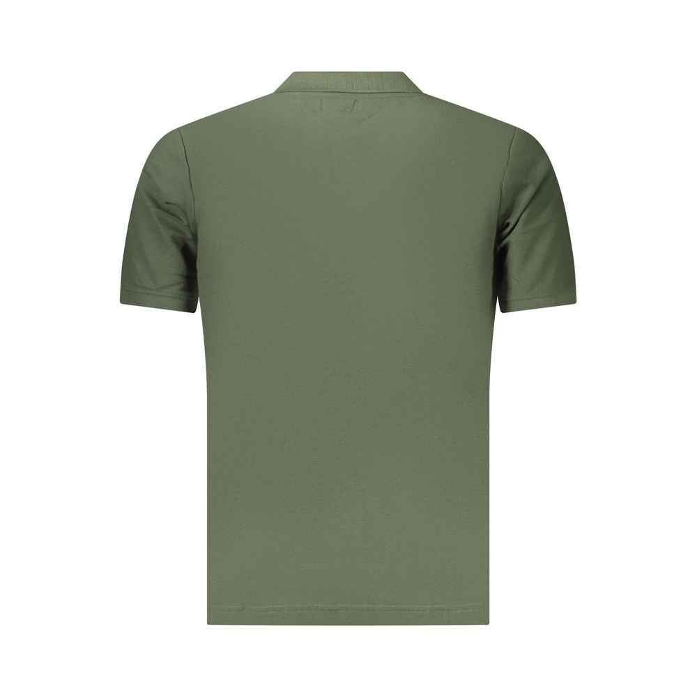 Green Cotton Men's Polo Shirt