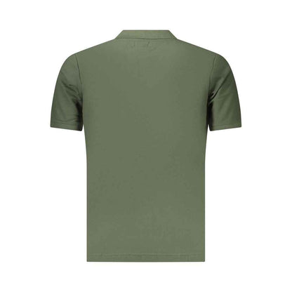 Green Cotton Men's Polo Shirt