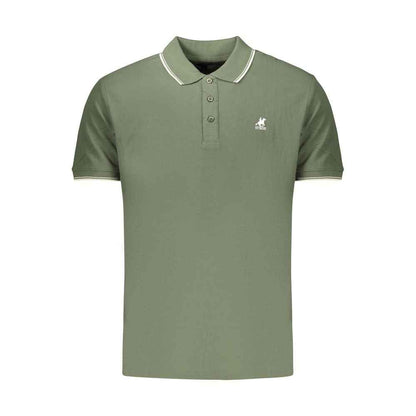 Green Cotton Men's Polo