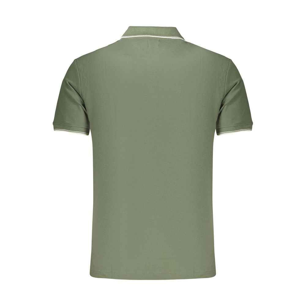 Green Cotton Men's Polo