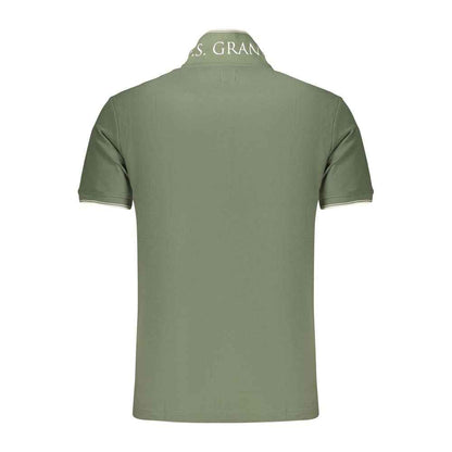 Green Cotton Men's Polo