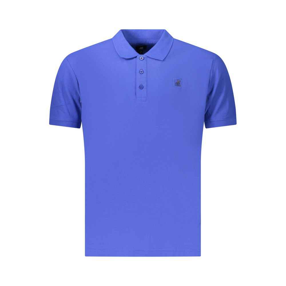 Blue Cotton Men's Polo