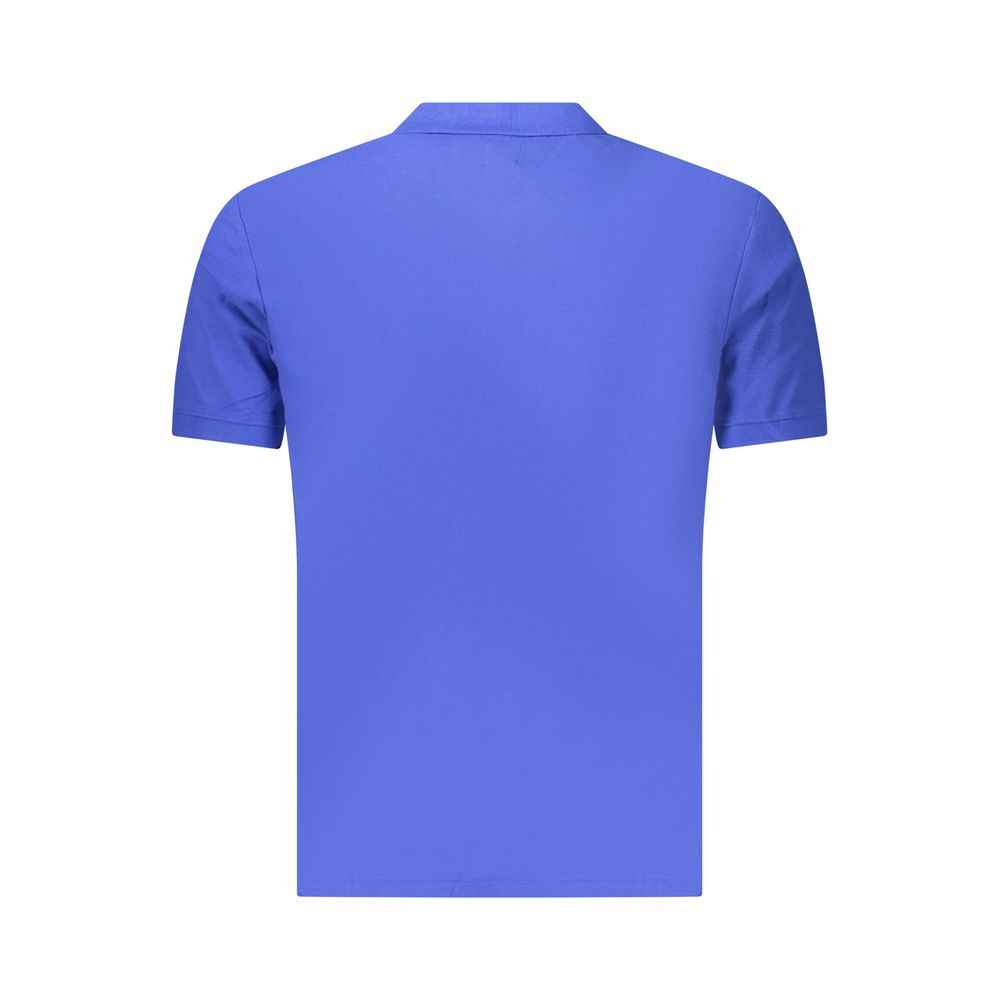 Blue Cotton Men's Polo