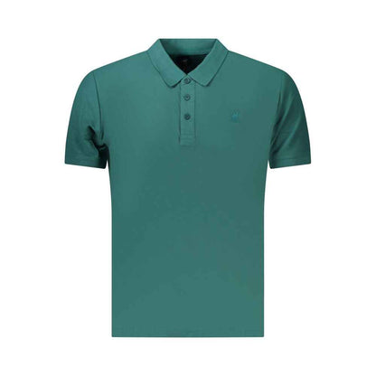 Green Cotton Men's Polo