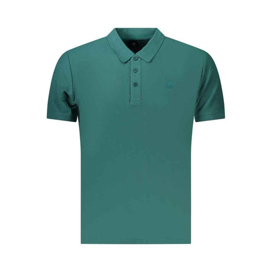 Green Cotton Men's Polo