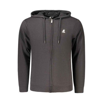 Black Cotton Men's Hoodie