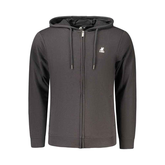 Black Cotton Men's Hoodie