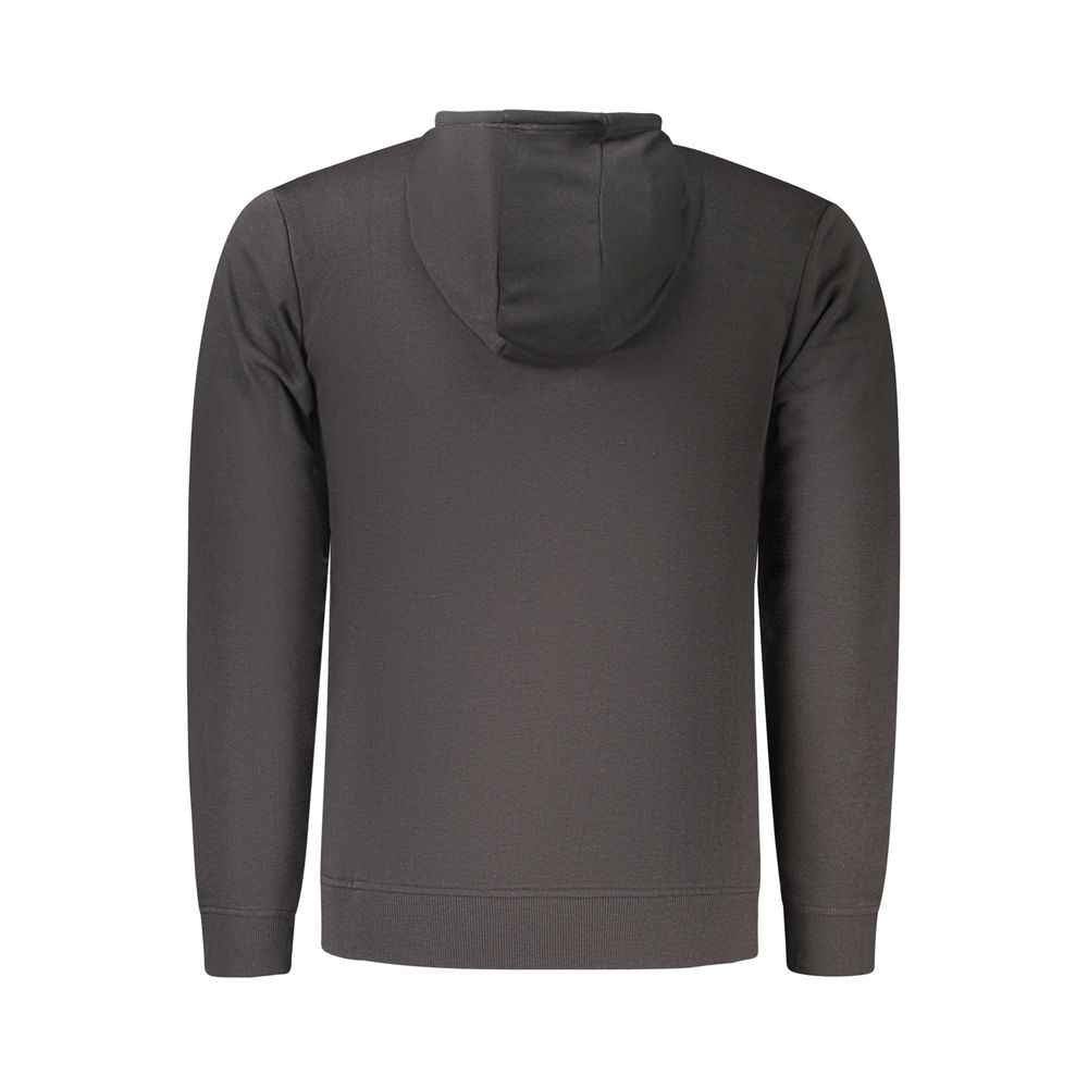 Black Cotton Men's Hoodie