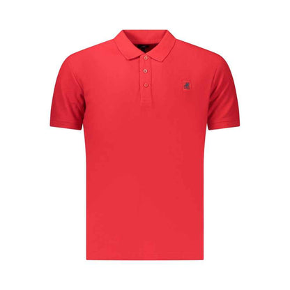 Red Cotton Men Polo
