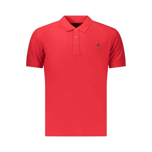 Red Cotton Men Polo