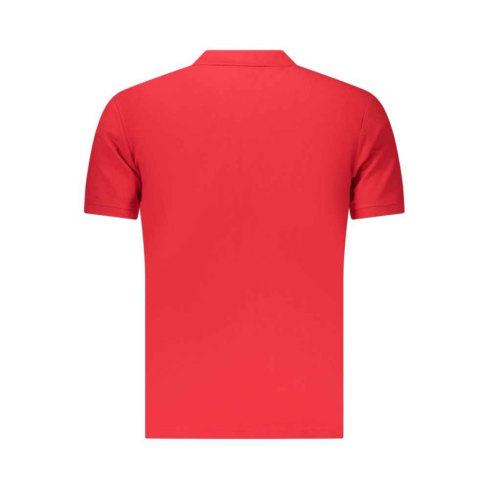 Red Cotton Men Polo