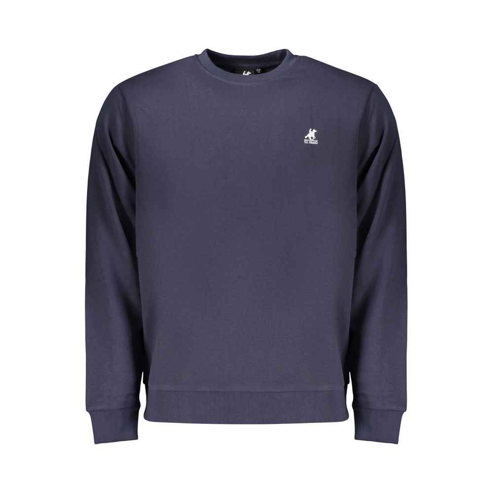 Blue Cotton Men Sweatshirt