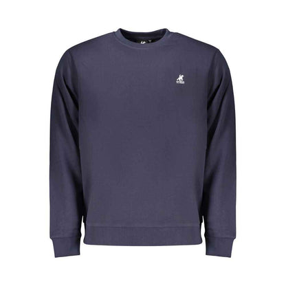 Blue Cotton Men Sweatshirt