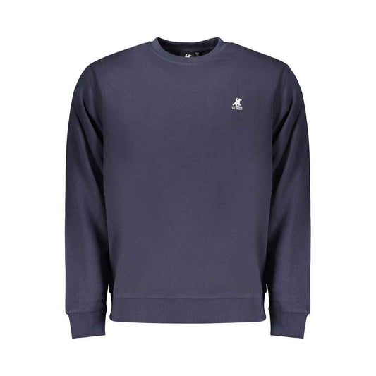 Blue Cotton Men Sweatshirt
